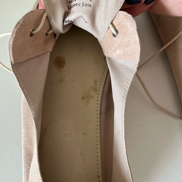 Pale dusty rose color Hobes leather ballet flats - Picture 4 of 7